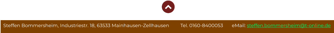 Steffen Bommersheim, Industriestr. 18, 63533 Mainhausen-Zellhausen         Tel. 0160-8400053       eMail: steffen.bommersheim@t-online.de